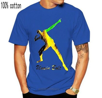 Jamaica Short Sleeve Usain Bolt T-Shirt