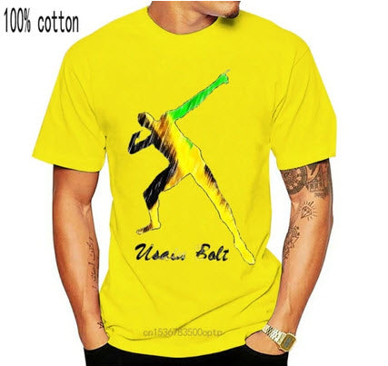 Jamaica Short Sleeve Usain Bolt T-Shirt