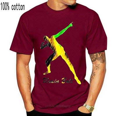 Jamaica Short Sleeve Usain Bolt T-Shirt