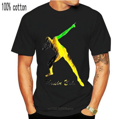 Jamaica Short Sleeve Usain Bolt T-Shirt