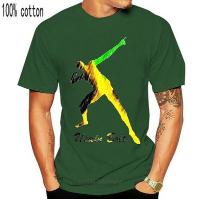 Jamaica Short Sleeve Usain Bolt T-Shirt