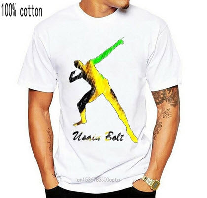 Jamaica Short Sleeve Usain Bolt T-Shirt