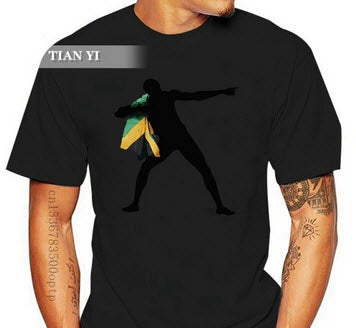 Jamaica Short Sleeve Usain Bolt T-Shirt