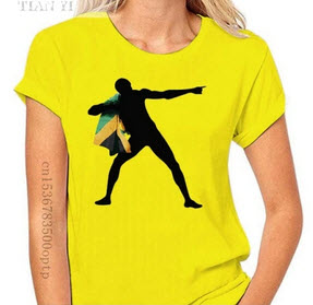 Jamaica Short Sleeve Usain Bolt T-Shirt