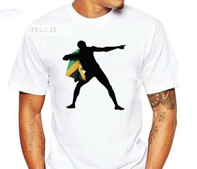 Jamaica Short Sleeve Usain Bolt T-Shirt